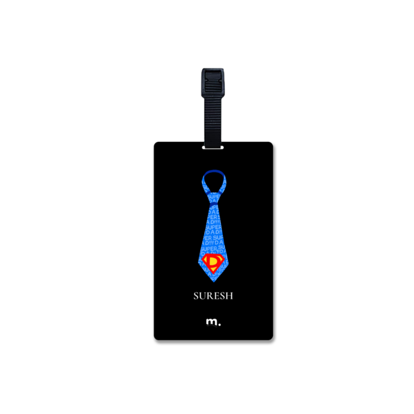Super Dad Tie Luggage Tag