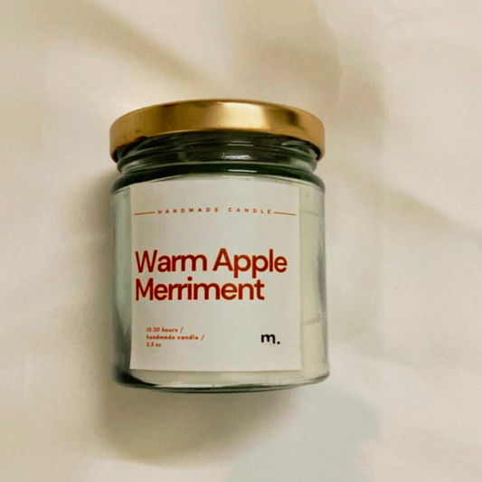 Warm Apple Merriment Meeraki Soy Wax Candle
