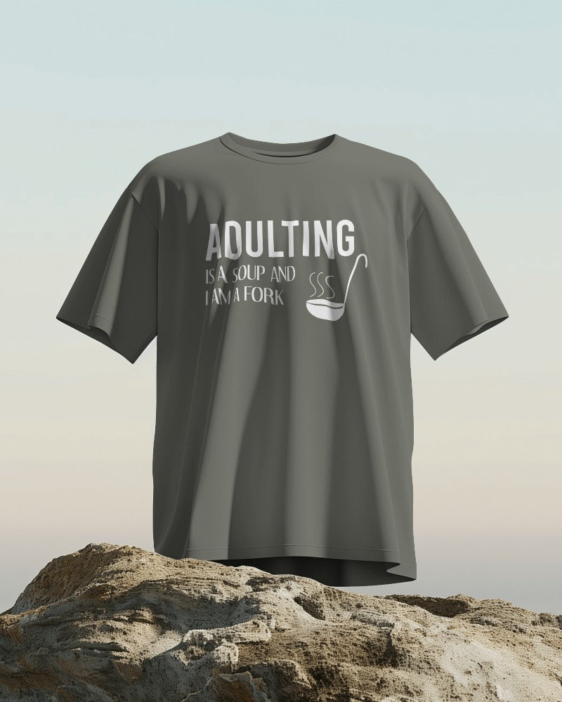 Adulting Unisex Oversized T-Shirt
