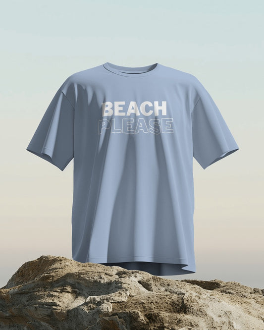 Beach Please Unisex Oversized T-Shirt