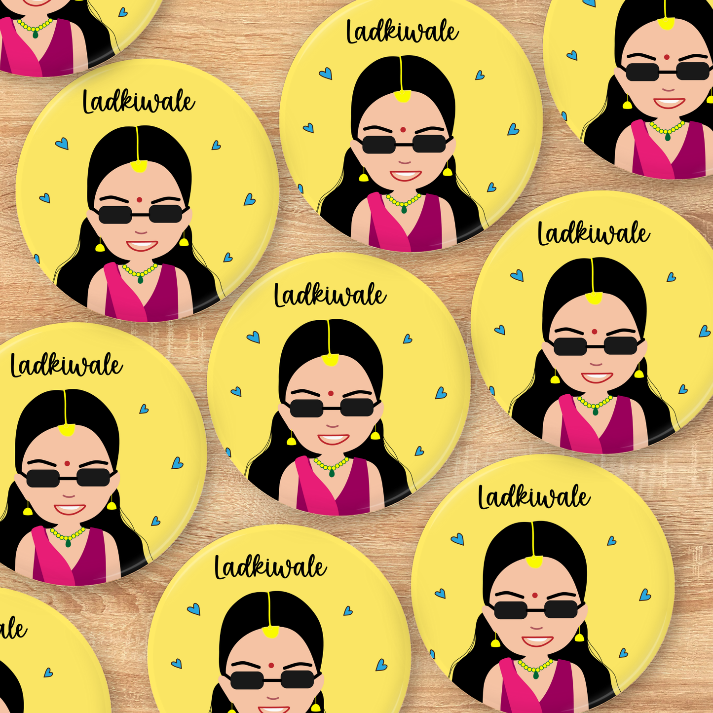 Bride's Squad Wedding Badges