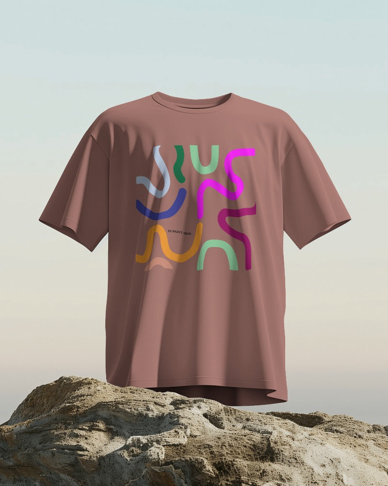 Be Here Unisex Oversized T-Shirt