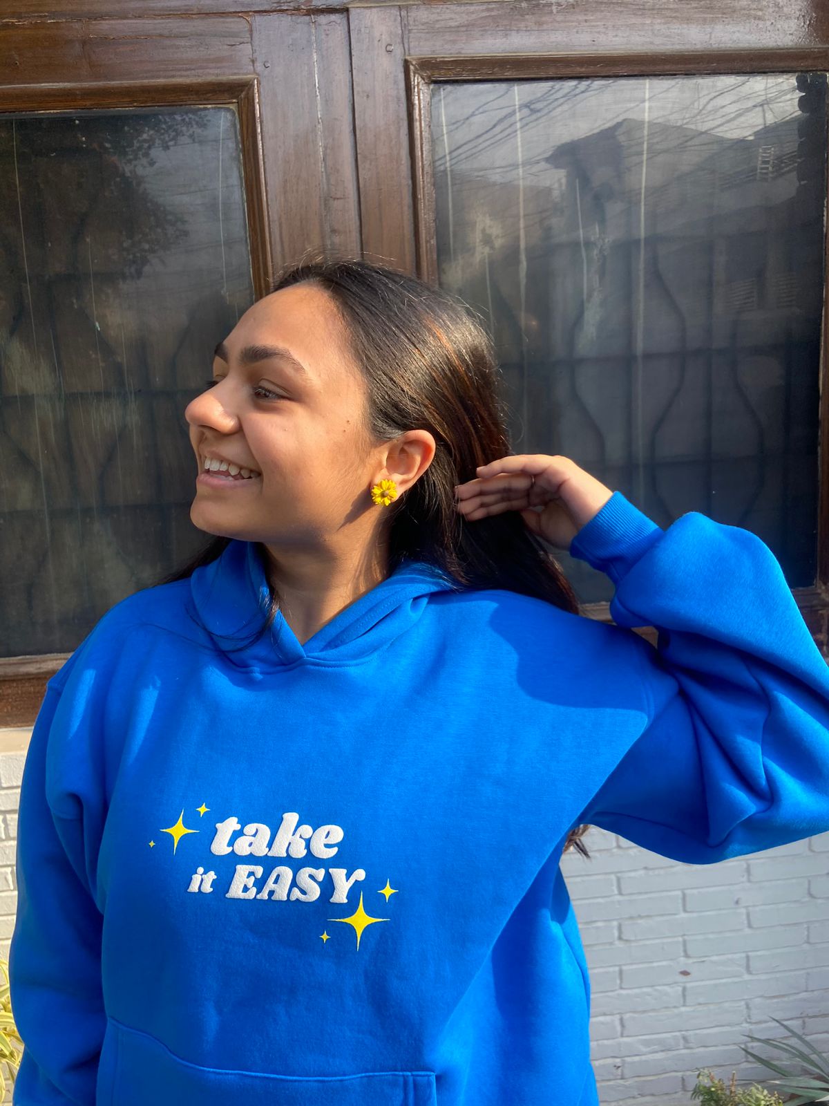 Take it Easy Unisex Oversized Hoodie