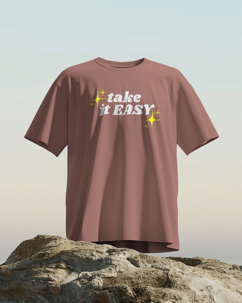 Take it Easy Unisex Oversized T-Shirt