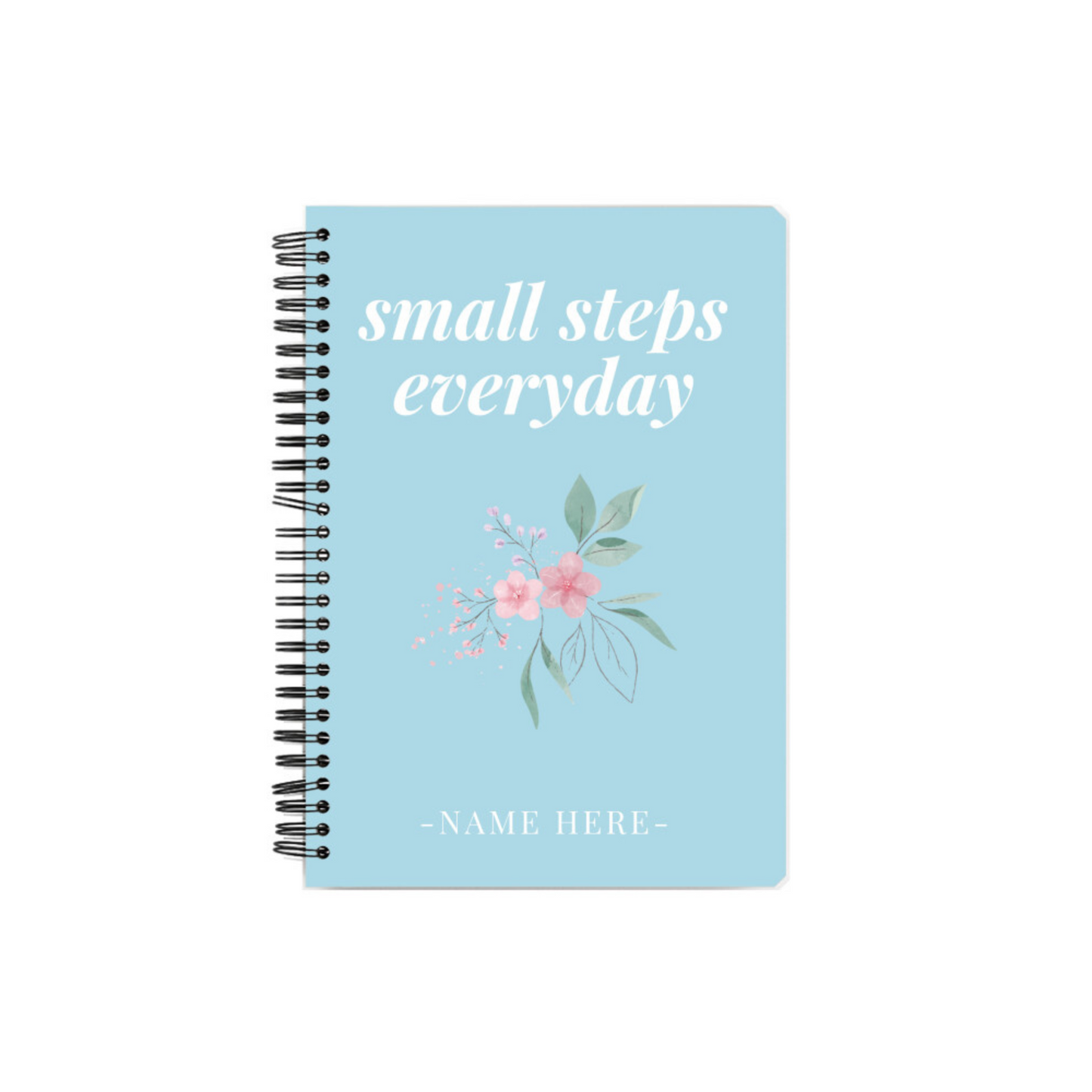 Personalized Small Steps A5 Notebook