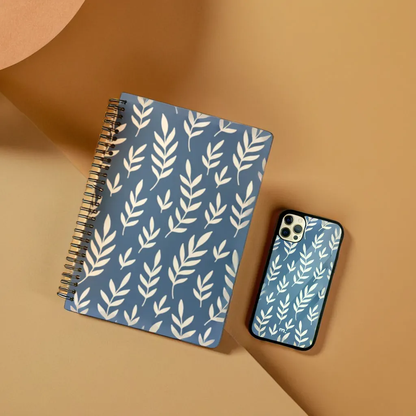Indian Pattern A5 Notebook & Phone Glass Cover Combo